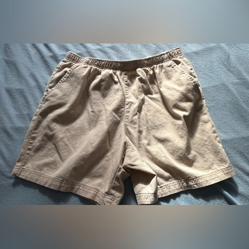 White Stag Women's Elastic-Waist Light Beige Shorts Size XL